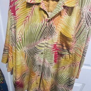 Tommy Bahama Silk Shirt with Earthy Tones